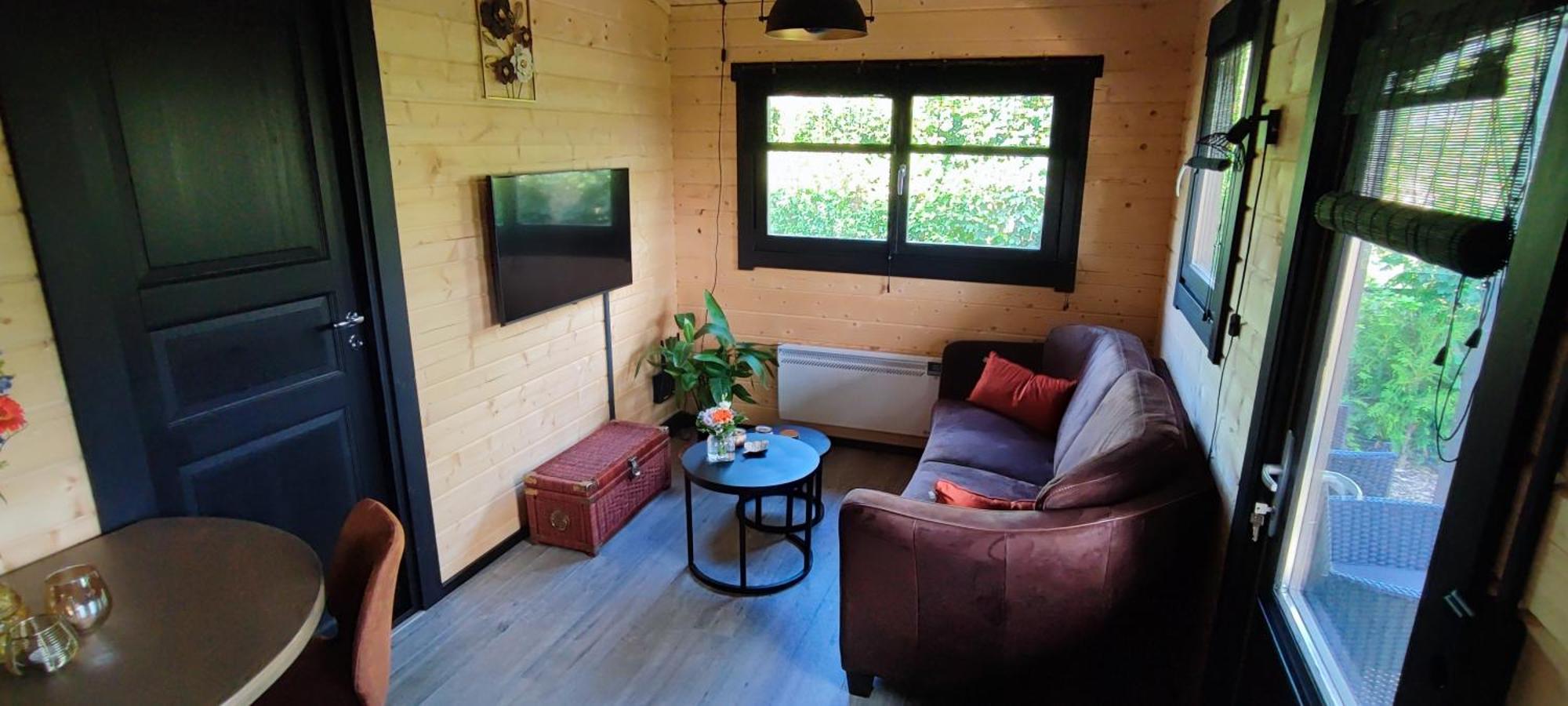 Chalet In Het Groen Met Airco Drachtstercompagnie Kültér fotó